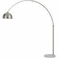 Af Lighting Oil Rubbed Bronze Floor Lamp with Metal Globe 1-100 watt Edison Bulb Brushed Nickel - 15 x 84 in. 9120-FL